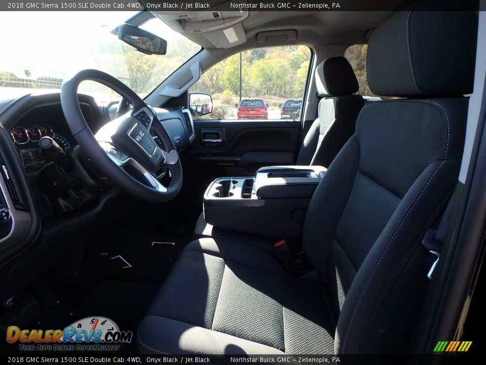2018 GMC Sierra 1500 SLE Double Cab 4WD Onyx Black / Jet Black Photo #10