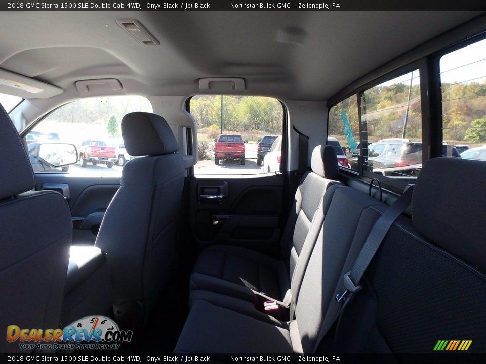 2018 GMC Sierra 1500 SLE Double Cab 4WD Onyx Black / Jet Black Photo #11