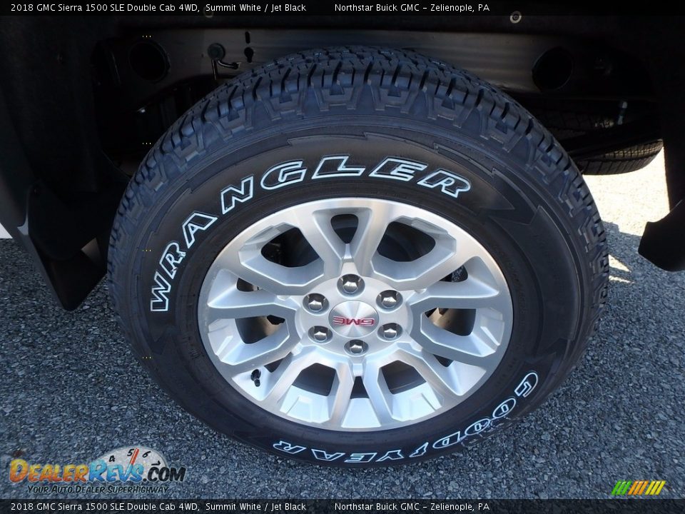 2018 GMC Sierra 1500 SLE Double Cab 4WD Summit White / Jet Black Photo #9