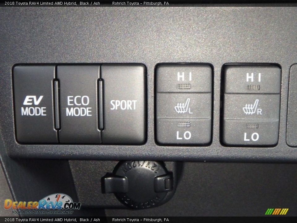 Controls of 2018 Toyota RAV4 Limited AWD Hybrid Photo #14