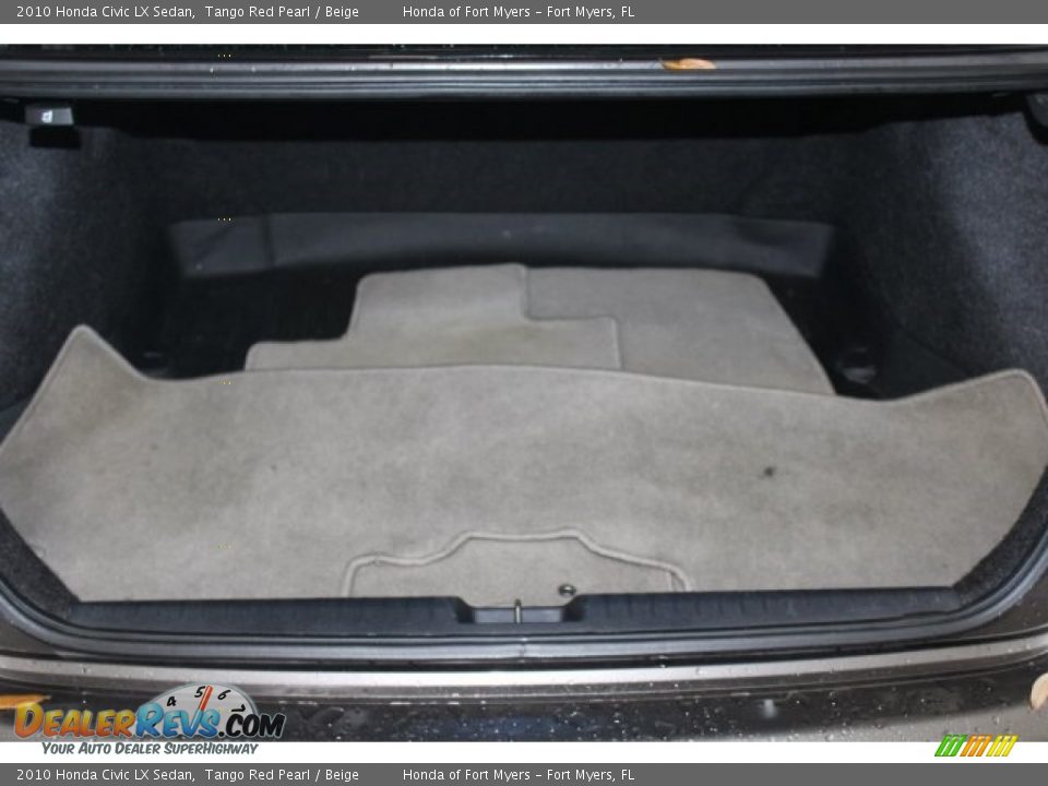 2010 Honda Civic LX Sedan Tango Red Pearl / Beige Photo #20
