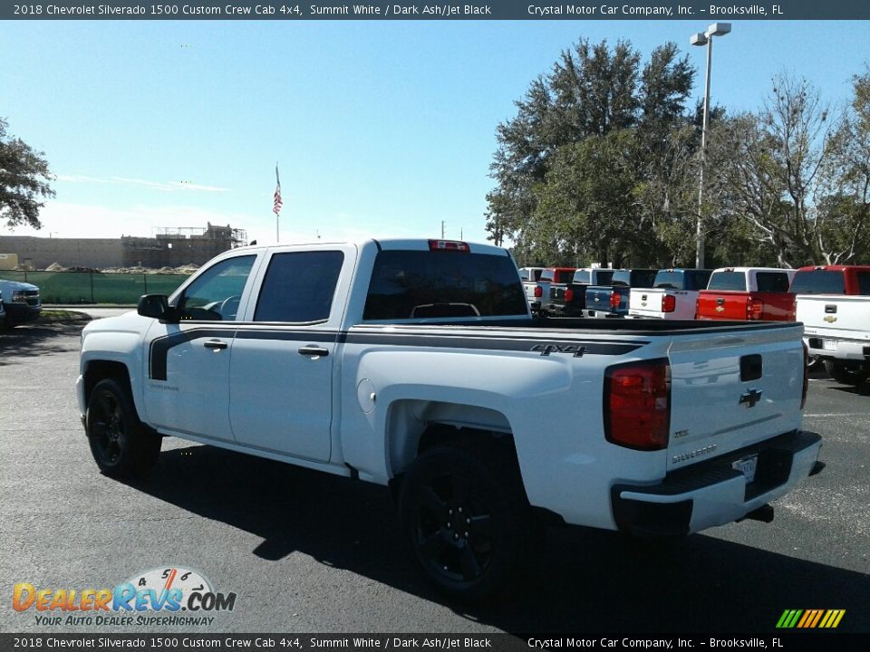 2018 Chevrolet Silverado 1500 Custom Crew Cab 4x4 Summit White / Dark Ash/Jet Black Photo #3