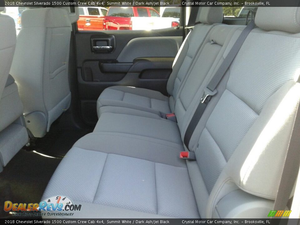 2018 Chevrolet Silverado 1500 Custom Crew Cab 4x4 Summit White / Dark Ash/Jet Black Photo #10