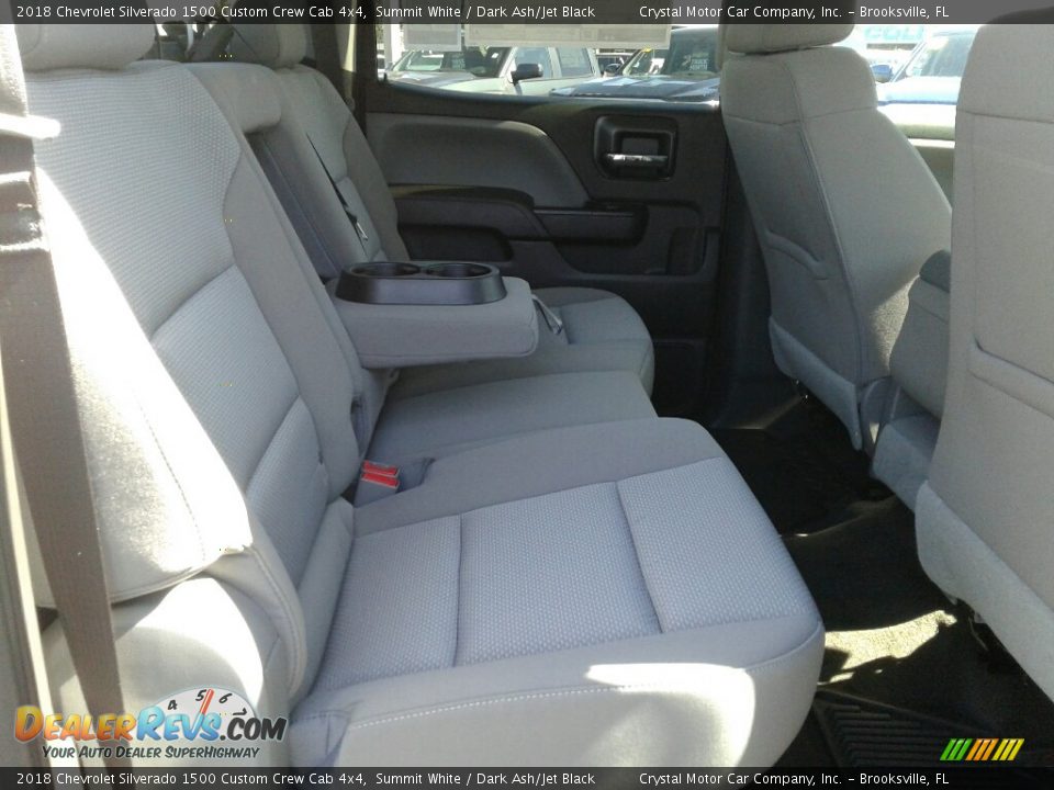 2018 Chevrolet Silverado 1500 Custom Crew Cab 4x4 Summit White / Dark Ash/Jet Black Photo #11