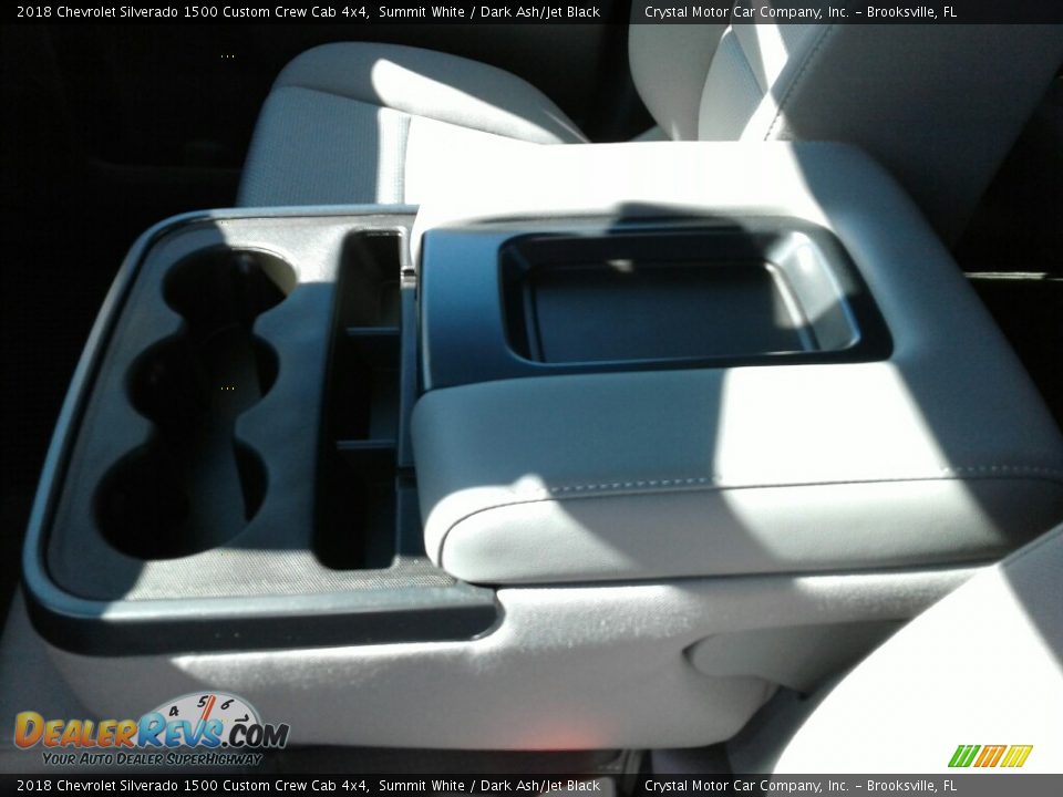 2018 Chevrolet Silverado 1500 Custom Crew Cab 4x4 Summit White / Dark Ash/Jet Black Photo #18
