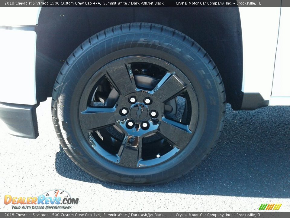 2018 Chevrolet Silverado 1500 Custom Crew Cab 4x4 Summit White / Dark Ash/Jet Black Photo #20