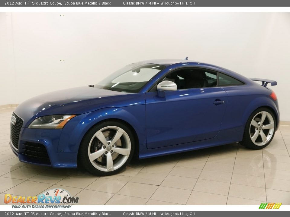 2012 Audi TT RS quattro Coupe Scuba Blue Metallic / Black Photo #3