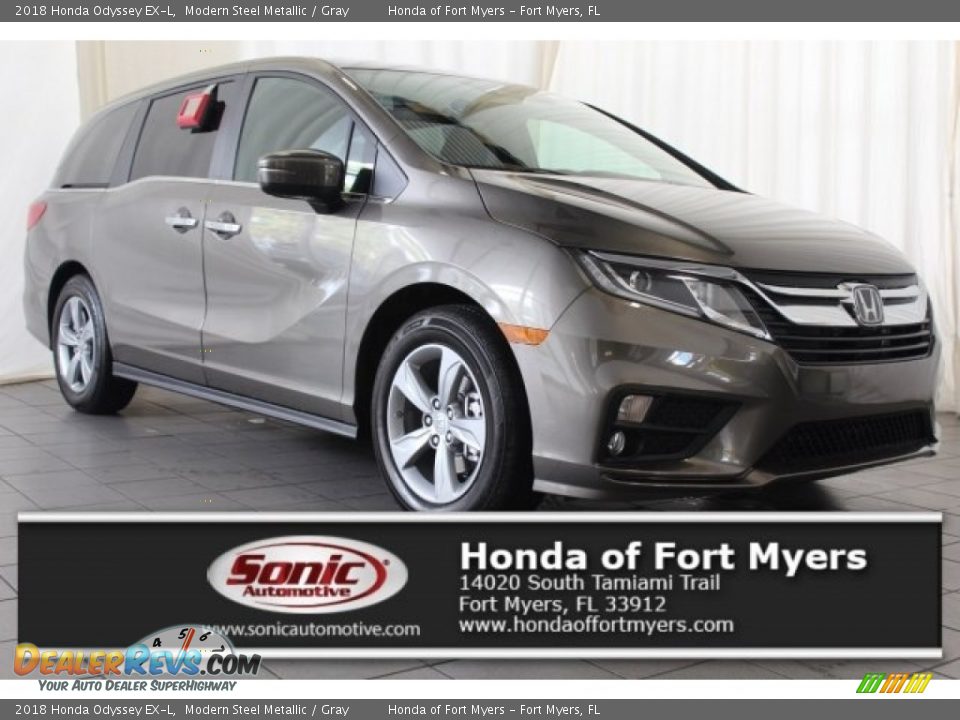 2018 Honda Odyssey EX-L Modern Steel Metallic / Gray Photo #1