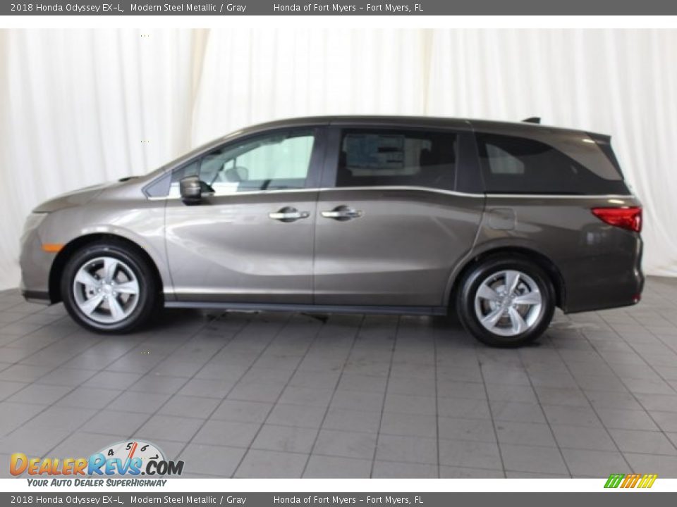 2018 Honda Odyssey EX-L Modern Steel Metallic / Gray Photo #5