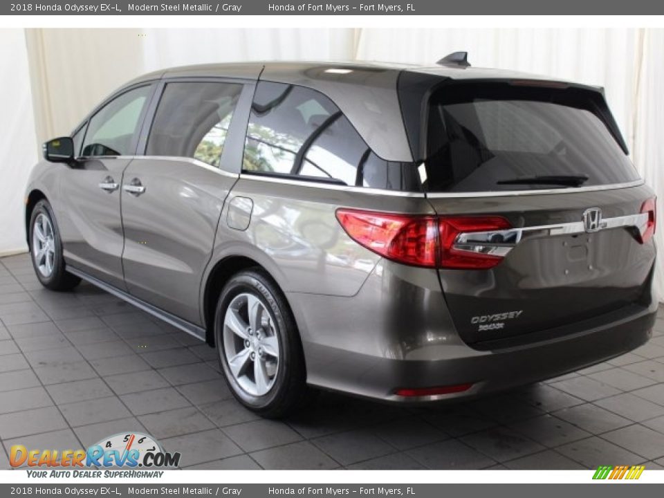 2018 Honda Odyssey EX-L Modern Steel Metallic / Gray Photo #6
