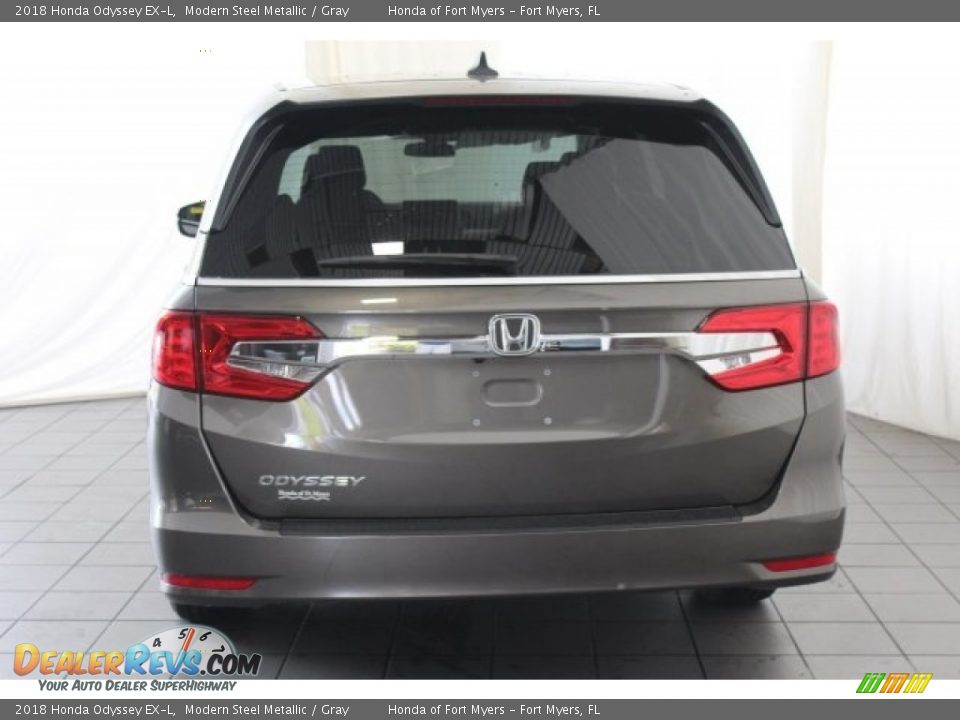 2018 Honda Odyssey EX-L Modern Steel Metallic / Gray Photo #7