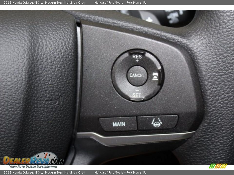 2018 Honda Odyssey EX-L Modern Steel Metallic / Gray Photo #15