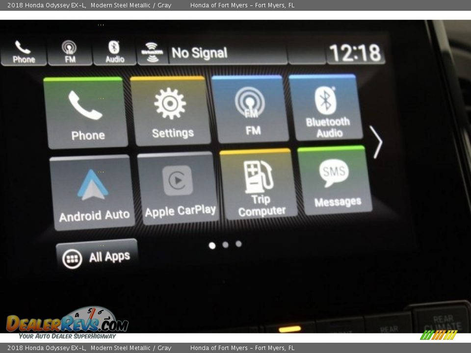 2018 Honda Odyssey EX-L Modern Steel Metallic / Gray Photo #18