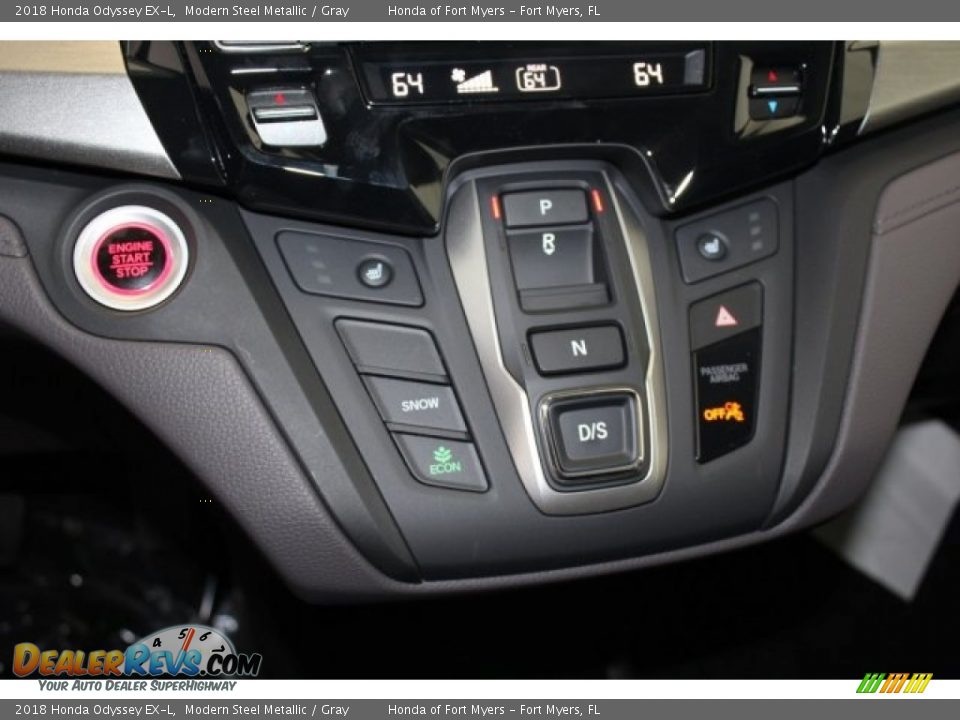 2018 Honda Odyssey EX-L Modern Steel Metallic / Gray Photo #20