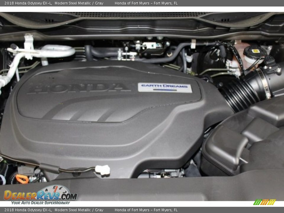 2018 Honda Odyssey EX-L Modern Steel Metallic / Gray Photo #24