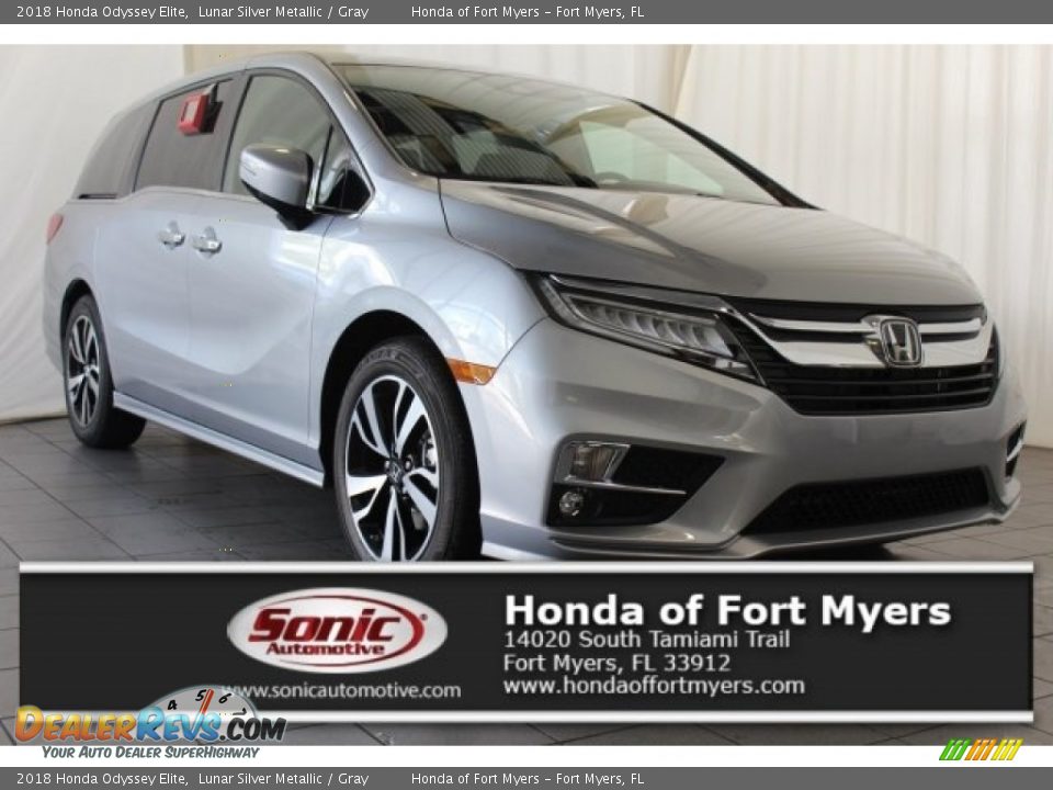 2018 Honda Odyssey Elite Lunar Silver Metallic / Gray Photo #1