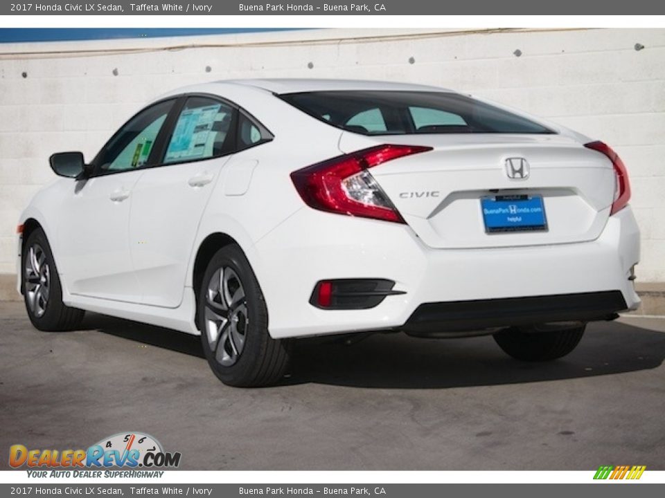 2017 Honda Civic LX Sedan Taffeta White / Ivory Photo #2