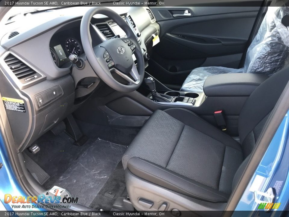 2017 Hyundai Tucson SE AWD Caribbean Blue / Black Photo #4