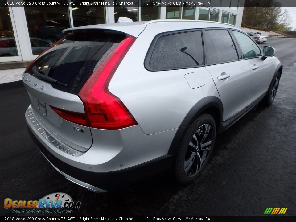 2018 Volvo V90 Cross Country T5 AWD Bright Silver Metallic / Charcoal Photo #2