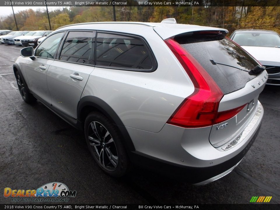 2018 Volvo V90 Cross Country T5 AWD Bright Silver Metallic / Charcoal Photo #4