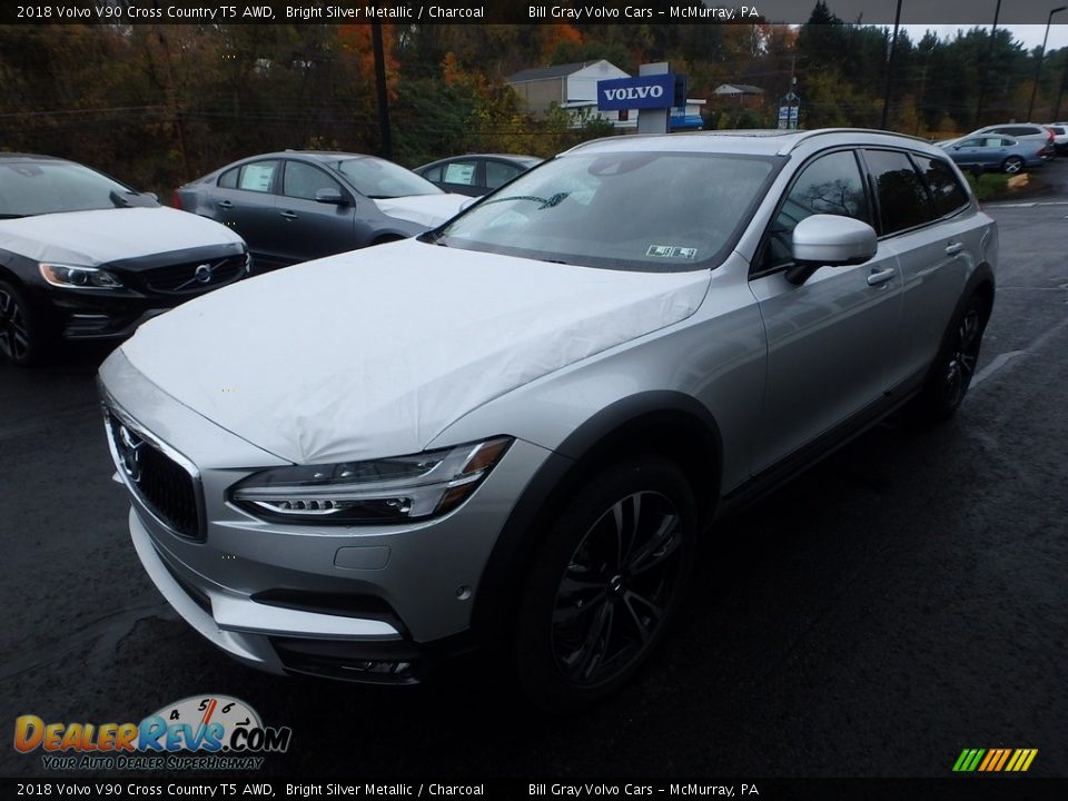 2018 Volvo V90 Cross Country T5 AWD Bright Silver Metallic / Charcoal Photo #5