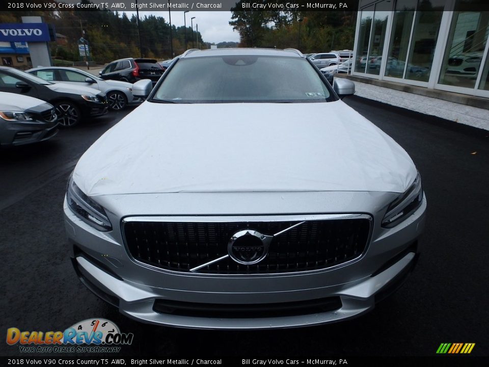 2018 Volvo V90 Cross Country T5 AWD Bright Silver Metallic / Charcoal Photo #6
