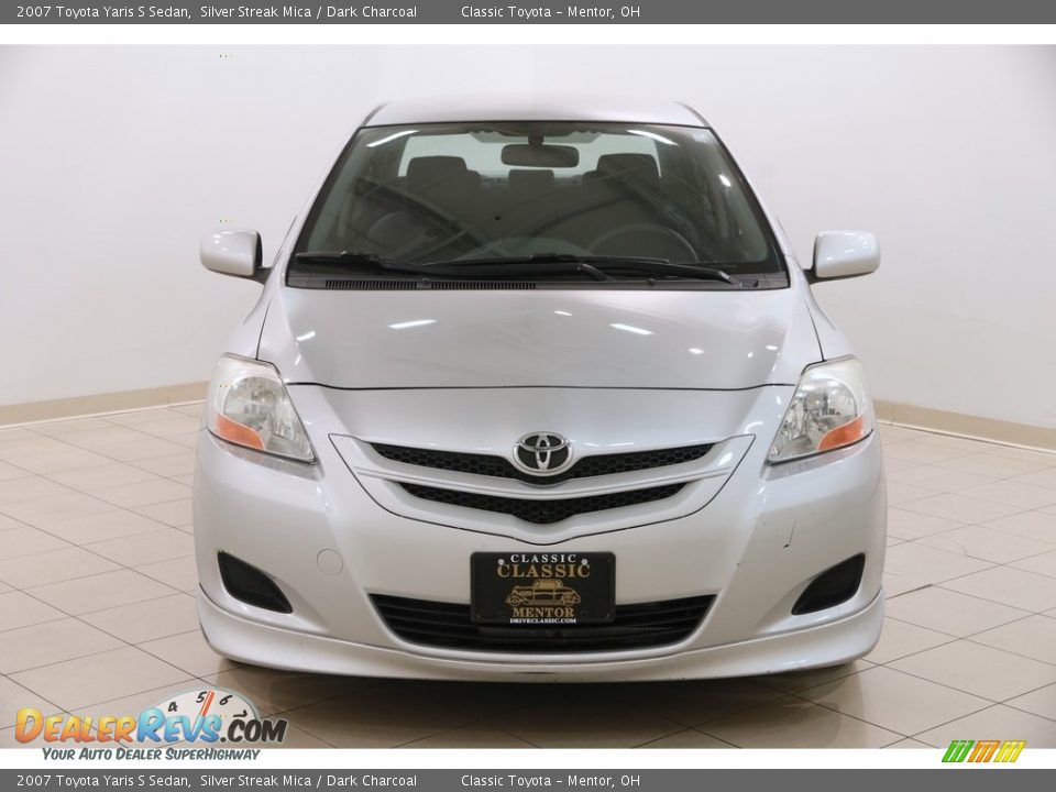 2007 Toyota Yaris S Sedan Silver Streak Mica / Dark Charcoal Photo #2