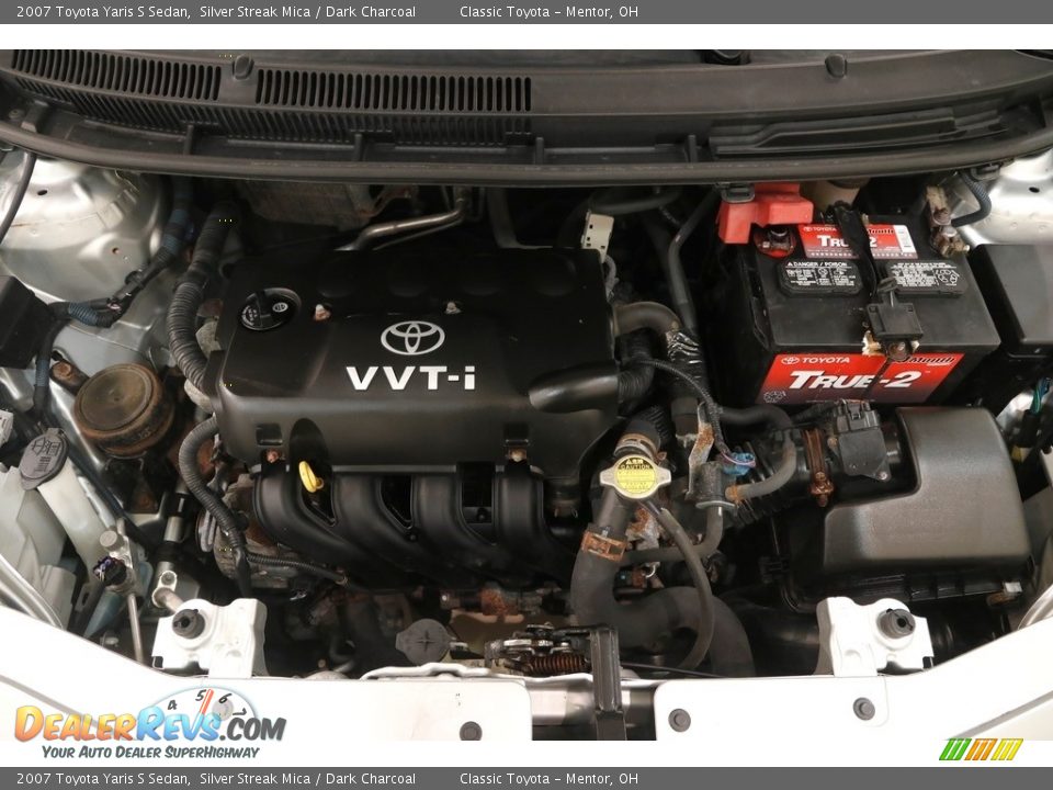 2007 Toyota Yaris S Sedan Silver Streak Mica / Dark Charcoal Photo #14