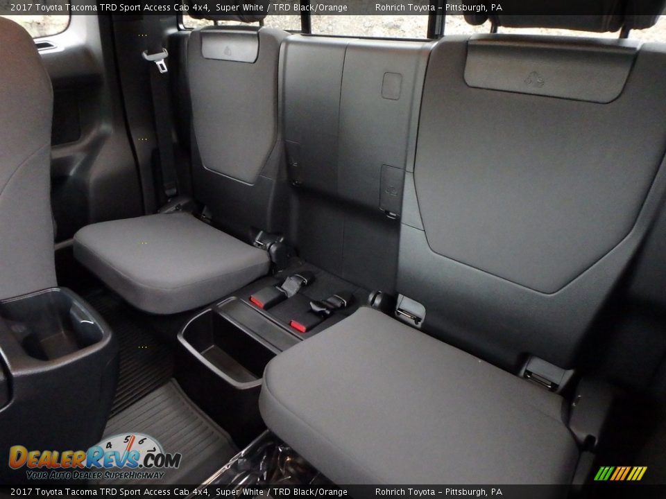 2017 Toyota Tacoma TRD Sport Access Cab 4x4 Super White / TRD Black/Orange Photo #7