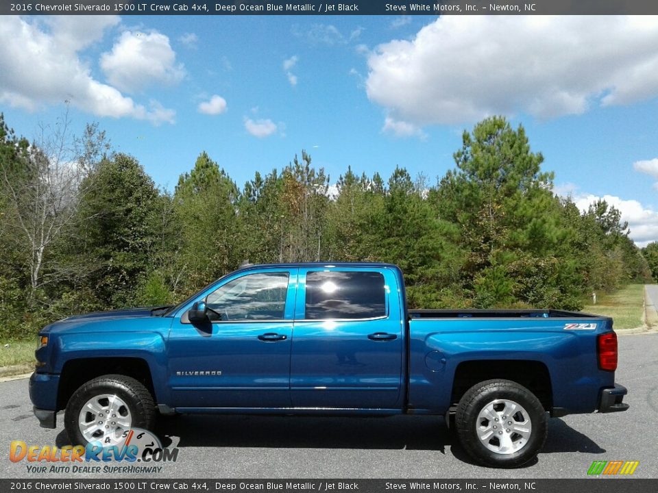 2016 Chevrolet Silverado 1500 LT Crew Cab 4x4 Deep Ocean Blue Metallic / Jet Black Photo #1