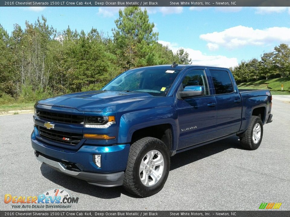 2016 Chevrolet Silverado 1500 LT Crew Cab 4x4 Deep Ocean Blue Metallic / Jet Black Photo #2