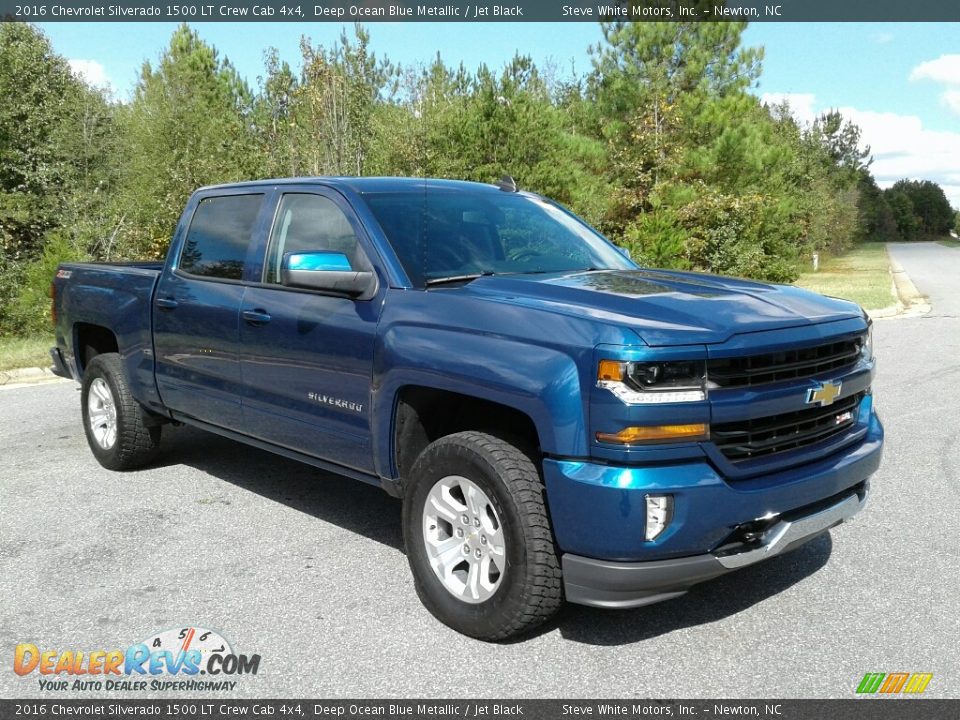 2016 Chevrolet Silverado 1500 LT Crew Cab 4x4 Deep Ocean Blue Metallic / Jet Black Photo #4