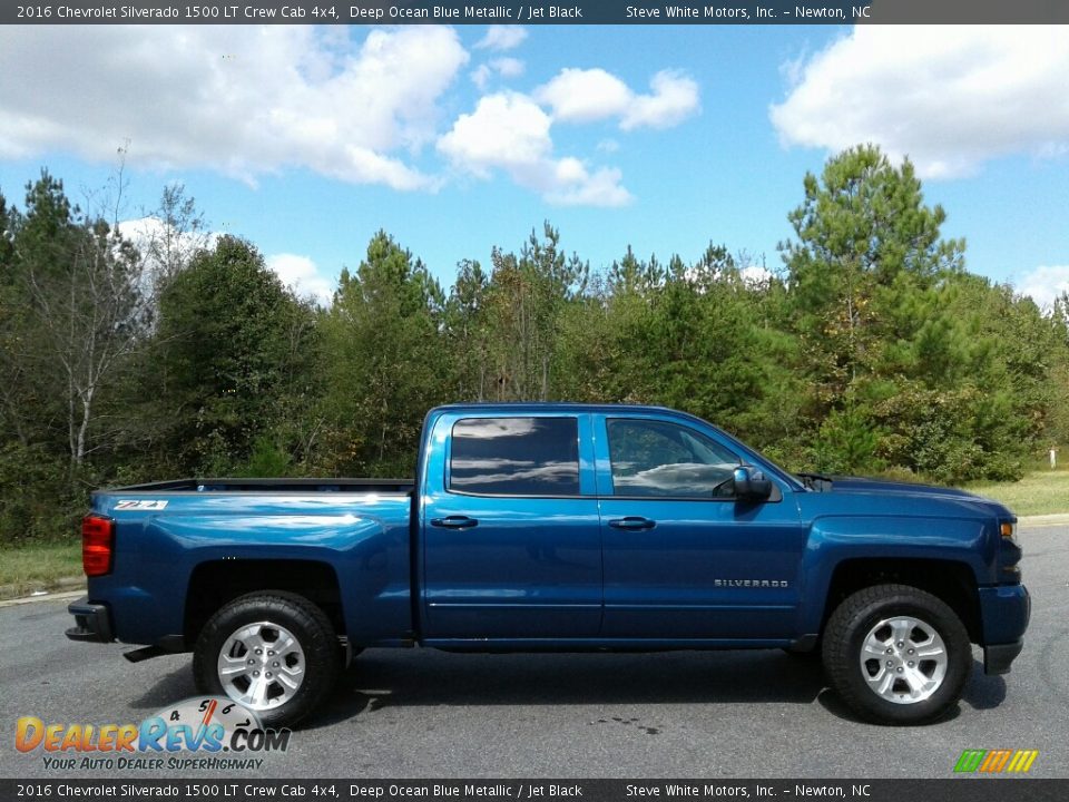 2016 Chevrolet Silverado 1500 LT Crew Cab 4x4 Deep Ocean Blue Metallic / Jet Black Photo #5