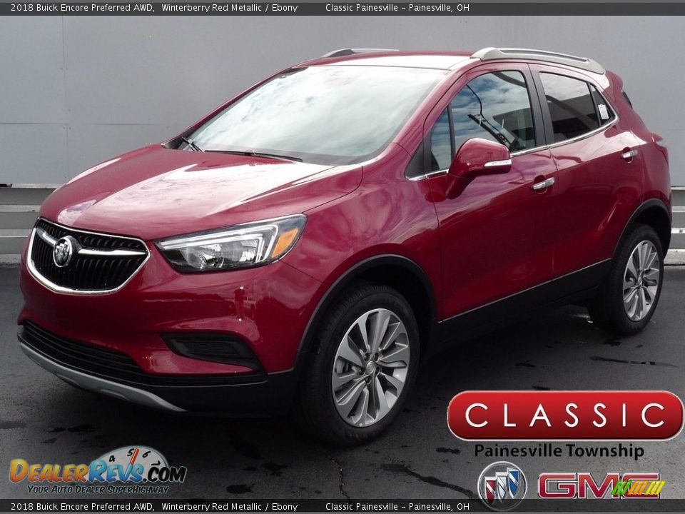 2018 Buick Encore Preferred AWD Winterberry Red Metallic / Ebony Photo #1