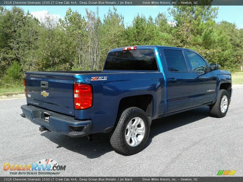 2016 Chevrolet Silverado 1500 LT Crew Cab 4x4 Deep Ocean Blue Metallic / Jet Black Photo #6