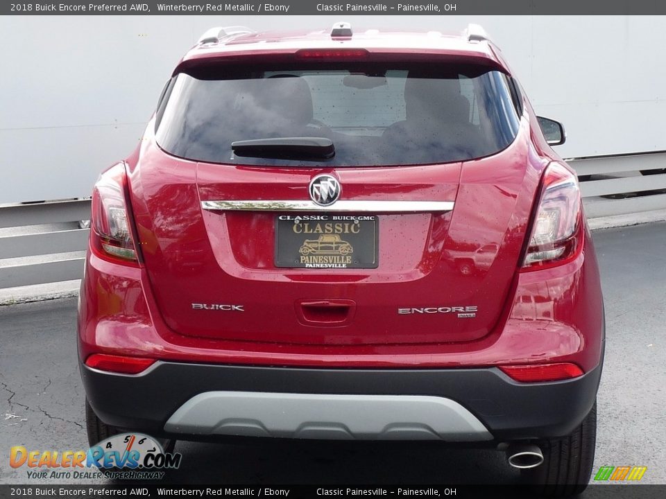 2018 Buick Encore Preferred AWD Winterberry Red Metallic / Ebony Photo #3