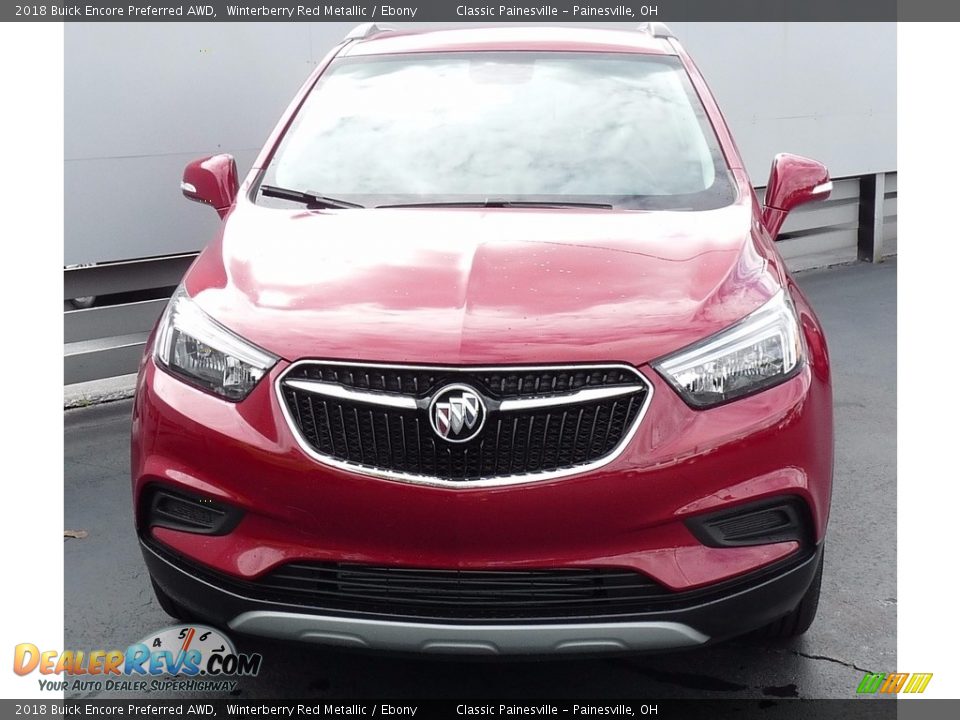 2018 Buick Encore Preferred AWD Winterberry Red Metallic / Ebony Photo #4