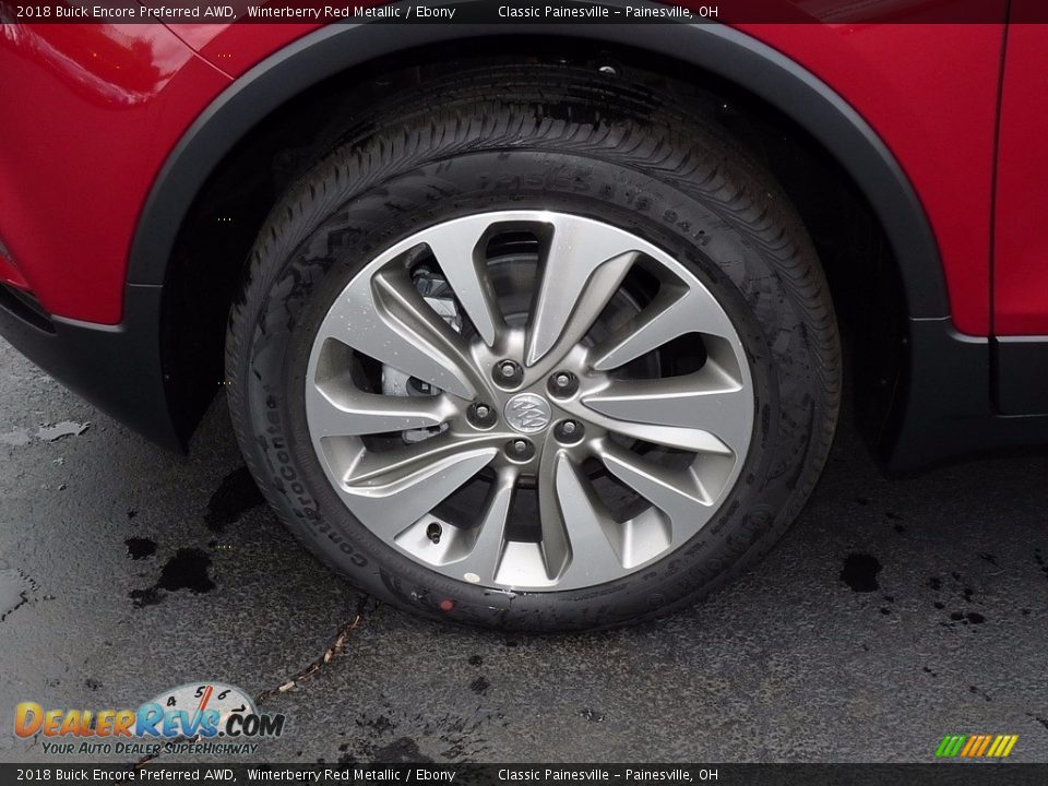 2018 Buick Encore Preferred AWD Winterberry Red Metallic / Ebony Photo #5