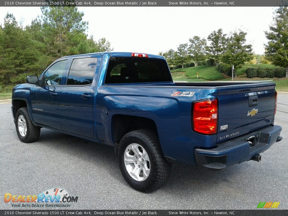 2016 Chevrolet Silverado 1500 LT Crew Cab 4x4 Deep Ocean Blue Metallic / Jet Black Photo #8