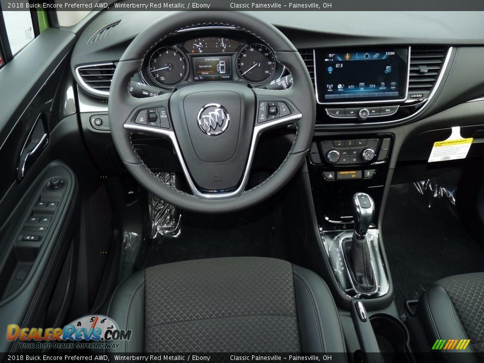 2018 Buick Encore Preferred AWD Winterberry Red Metallic / Ebony Photo #8