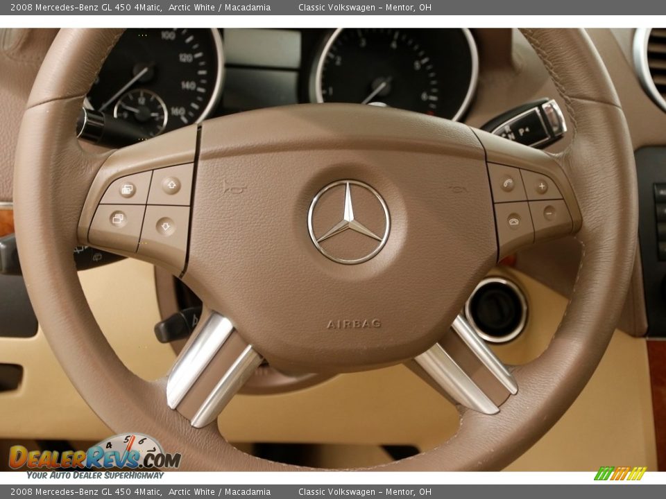 2008 Mercedes-Benz GL 450 4Matic Arctic White / Macadamia Photo #8