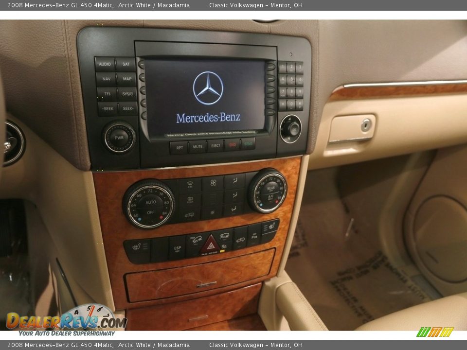 2008 Mercedes-Benz GL 450 4Matic Arctic White / Macadamia Photo #10