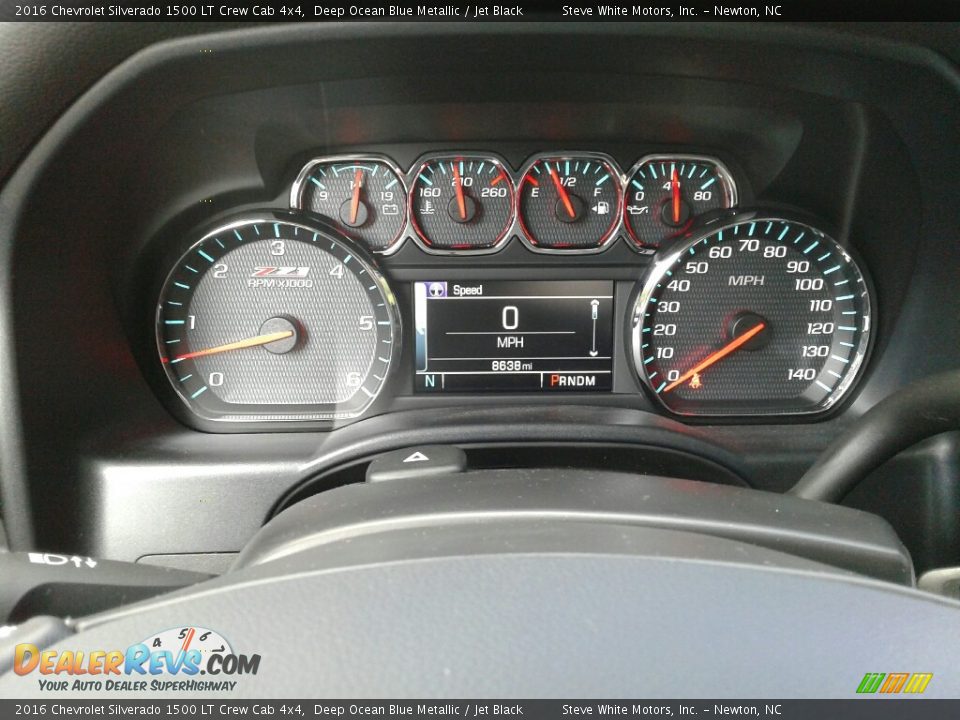 2016 Chevrolet Silverado 1500 LT Crew Cab 4x4 Deep Ocean Blue Metallic / Jet Black Photo #21