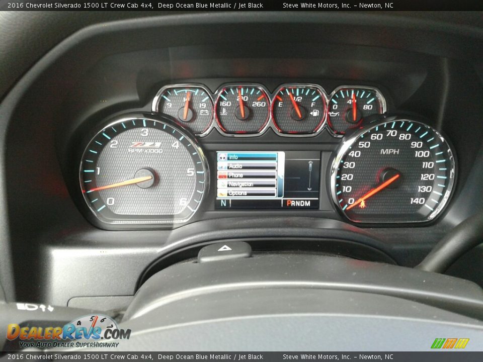 2016 Chevrolet Silverado 1500 LT Crew Cab 4x4 Deep Ocean Blue Metallic / Jet Black Photo #22