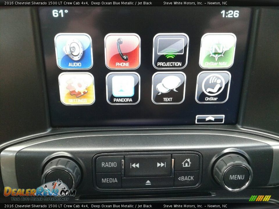 2016 Chevrolet Silverado 1500 LT Crew Cab 4x4 Deep Ocean Blue Metallic / Jet Black Photo #23