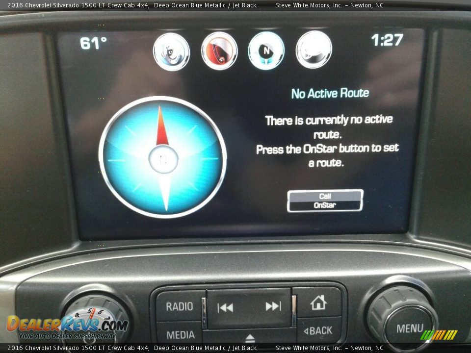 2016 Chevrolet Silverado 1500 LT Crew Cab 4x4 Deep Ocean Blue Metallic / Jet Black Photo #25