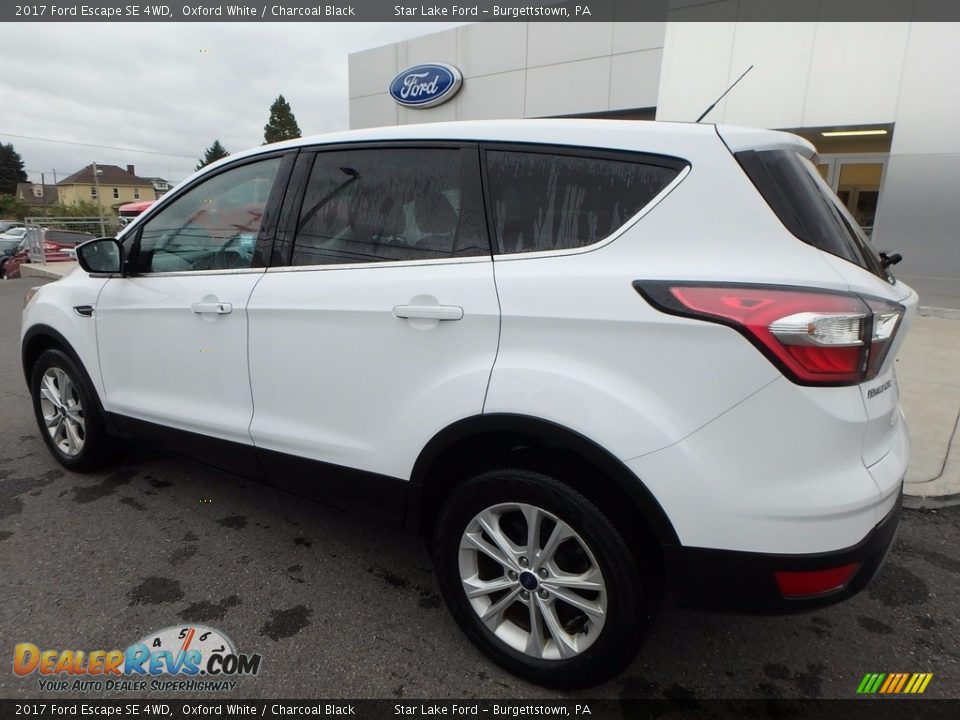 2017 Ford Escape SE 4WD Oxford White / Charcoal Black Photo #7