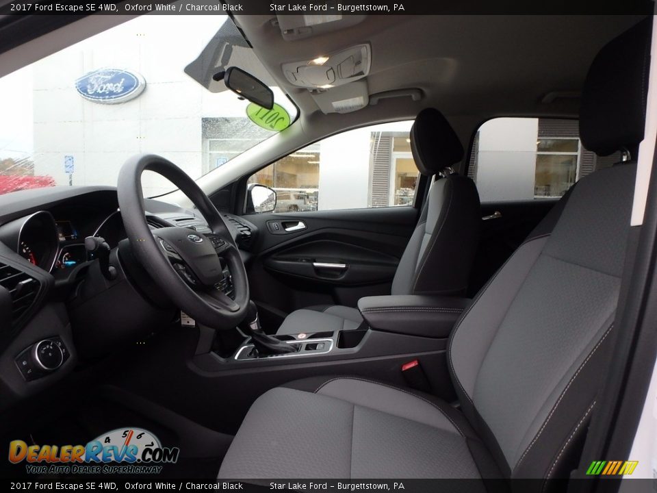 2017 Ford Escape SE 4WD Oxford White / Charcoal Black Photo #9
