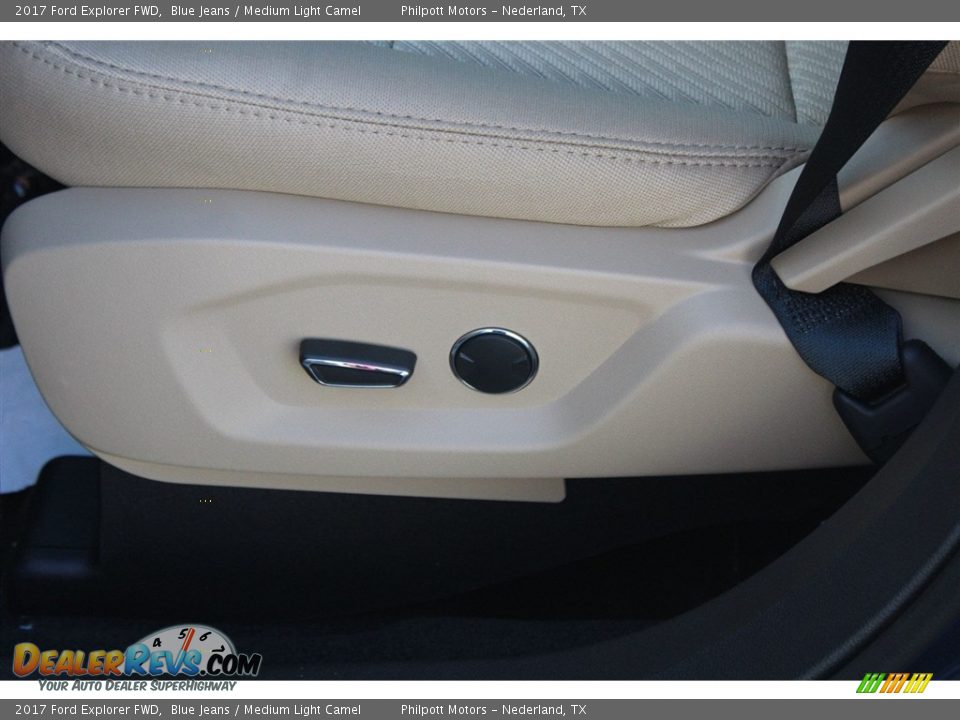 2017 Ford Explorer FWD Blue Jeans / Medium Light Camel Photo #12