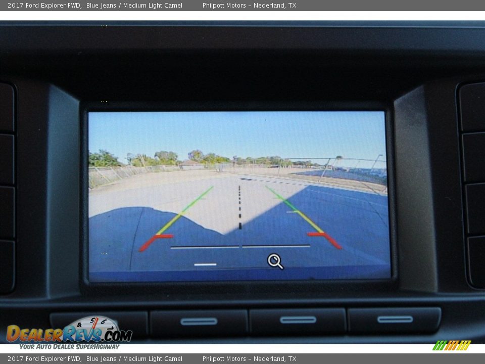 2017 Ford Explorer FWD Blue Jeans / Medium Light Camel Photo #13